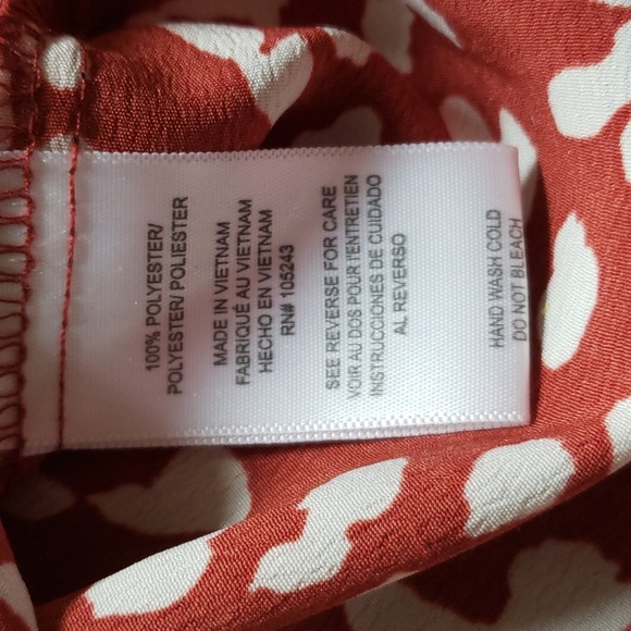 STUDIO B by Bobby Brick & Cream 3/4 length v-neck with front pocket. SZ.3X - Picture 7 of 7